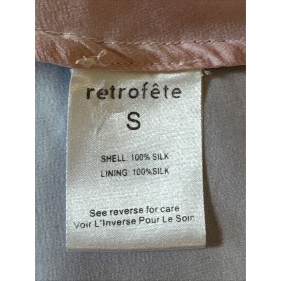 Retrofete Auris Size S Dress Tie Dye 100% Silk Lover Era Concert Party - Picture 6 of 11